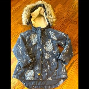 Toddler Girls Mid Weight Hooded Coat